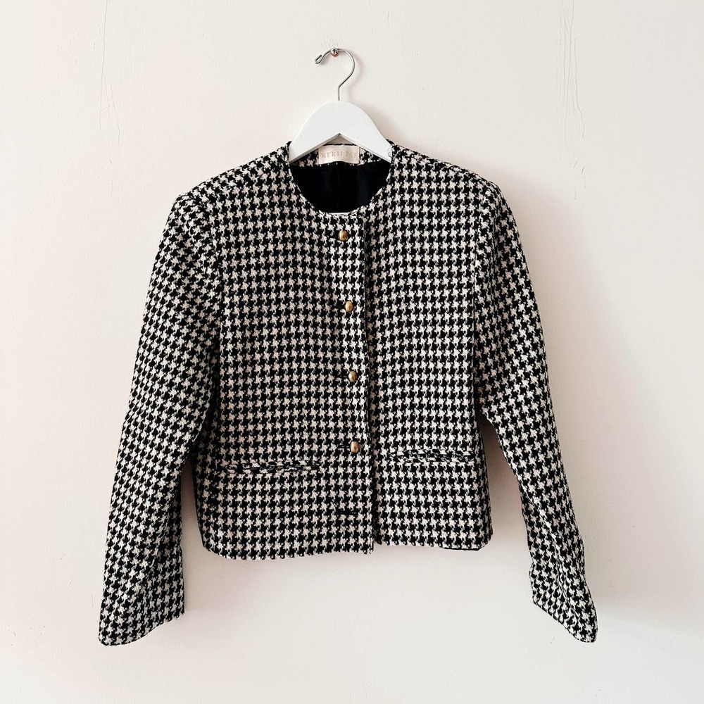 Vintage Houndstooth Blazer - XS - Picture 1 of 2